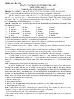 Đề Thi HK II Tiếng Anh 9