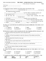 1st term final test g12