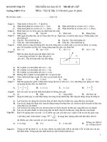 Bộ 4 đề, ĐA thi kì II_2008_Lớp 11_Cơ bản