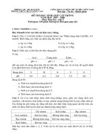 De thi HSG Hoa (07-08) trường THCS Chất lượng cao
