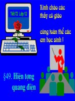 Bài 49: Hiện tượng quang điện