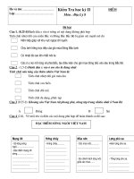 Đề KT học kỳ II các khối