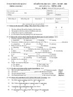 Đề KT HKI Lớp 9