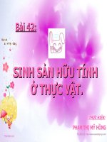 sinh sản hữu tính ở thực vật