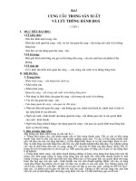 Cung cầu trong sản xuất và lưu thông hàng hóa