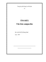 tìm hiểu văn hoá Cam pu chia