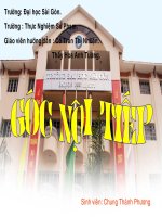 Chương III - Bài 3: Góc nội tiếp