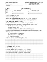 De KT giua ki I Lop 3