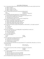 Trắc nghiệm từng chương Vô cơ