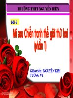 Bài 6: Nước Mĩ sau chiến tranh (Phần I)