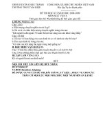 ĐỀ THI HỌC KÌ I(HAY)