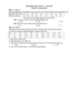 Đề kiểm tra và đề thi lớp 7