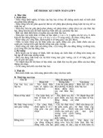 Kiểm tra Toán 9 học kỳ I