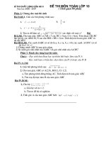 Đề Thi Nửa HK 2 (chung)