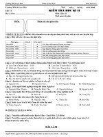 BAI KIEM TRA HK II MON LICH SU