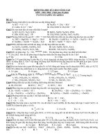 ĐỀ THI HỌC KỲ I BAN TỰ NHIÊN