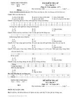 Kiểm tra Đại số 7