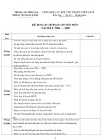 kế hoạch năm học