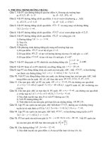 Ôn tập Hình học 10 chương III: Phương pháp tọa độ trong mặt phẳng