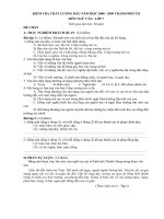 KT chất lượng Văn 7 đầu năm 08-09