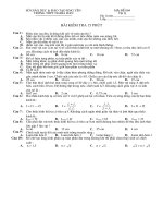 XK: KT 15 phut lop 11 - Quang (de 1)