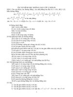 Ôn tập hình Oxyz lớp 12 (KPB) đợt cuối cung ( của Vân THD - HP)