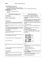 Bài 3: THOÁT HƠI NƯỚC Ở LÁ