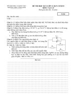 kiểm tra học kì I ban co bản