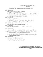 Đề thi HSG lớp 12 có đáp án đề 34