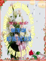 GIÁ TRỊ CỦA MỘT BIỂU THỨC ĐẠI SỐ