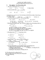 khao sat toan 9 giua ky II