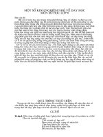 một số kinh nghiệm nhỏ khi dạy toán 6