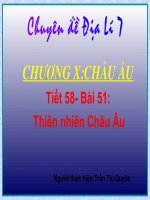 thiên nhiên châu âu