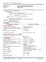 Unit 10 - (Speaking)