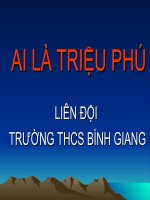 CHƯƠNG TRÌNH CHƠI AI LÀ TRIỆU PHÚ