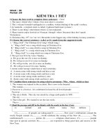 Đề kiểm tra HKII