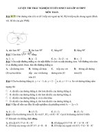 68 bai trac nghiem toan 9