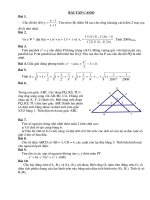 Bài tập ôn tập Toán CASIO