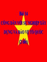 Bài 14. CD với SN XD và BV Tổ quốc