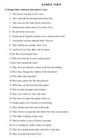 PASSIVE AND ACTIVE VOICE