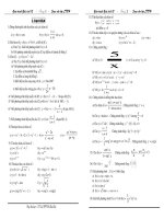 Bài tập ôn thi tốt nghiệp lớp 12