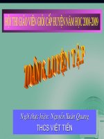 Giáo án thi dạy - Luyện tập phép trừ