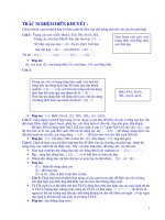 trắc nghiệm hóa 9