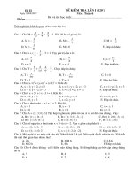 kiểm tra Toán 6 học kì II