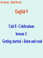 Unit 8 - Celebrations