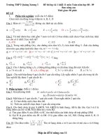 thi học kì 1 khối 11 đề lẻ nâng cao