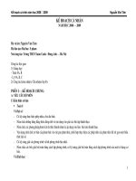 Kế hoạch bộ môn (cực hay - đáng tham khảo)