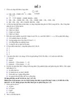 Đề 3 (Trắc nghiệm)