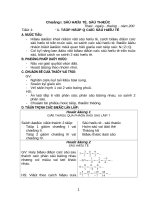 Giáo án Đại số 7 chương I