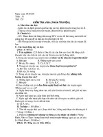 Tiết 135: Kiểm tra Ngữ văn 9 (Phần truyện)